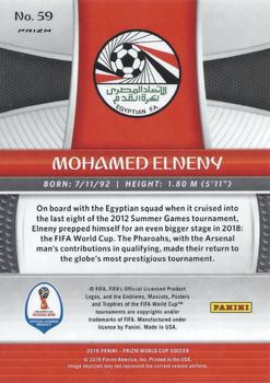 2018 Panini Prizm FIFA World Cup - Red Mosaic Prizm #59 Mohamed Elneny Back