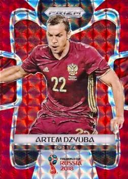 2018 Panini Prizm FIFA World Cup - Red Mosaic Prizm #167 Artem Dzyuba Front
