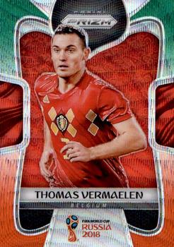 2018 Panini Prizm FIFA World Cup - Green & Orange Wave Prizm #18 Thomas Vermaelen Front