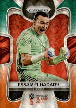 2018 Panini Prizm FIFA World Cup - Green & Orange Wave Prizm #58 Essam El-Hadary Front