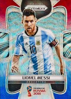 2018 Panini Prizm FIFA World Cup - Red & Blue Wave Prizm #1 Lionel Messi Front