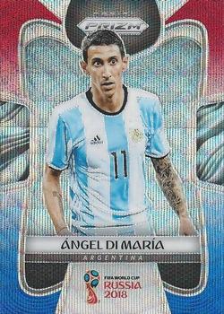 2018 Panini Prizm FIFA World Cup - Red & Blue Wave Prizm #2 Angel Di Maria Front
