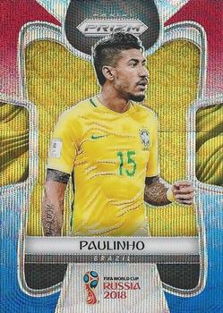 2018 Panini Prizm FIFA World Cup - Red & Blue Wave Prizm #29 Paulinho Front