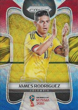 2018 Panini Prizm FIFA World Cup - Red & Blue Wave Prizm #38 James Rodriguez Front