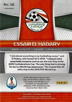 2018 Panini Prizm FIFA World Cup - Red & Blue Wave Prizm #58 Essam El Hadary Back