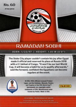 2018 Panini Prizm FIFA World Cup - Red & Blue Wave Prizm #60 Ramadan Sobhi Back