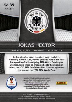 2018 Panini Prizm FIFA World Cup - Red & Blue Wave Prizm #89 Jonas Hector Back