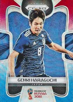 2018 Panini Prizm FIFA World Cup - Red & Blue Wave Prizm #119 Genki Haraguchi Front