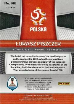2018 Panini Prizm FIFA World Cup - Red & Blue Wave Prizm #148 Lukasz Piszczek Back
