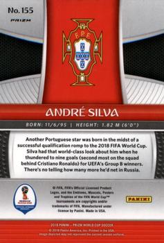 2018 Panini Prizm FIFA World Cup - Red & Blue Wave Prizm #155 Andre Silva Back