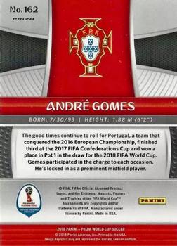2018 Panini Prizm FIFA World Cup - Red & Blue Wave Prizm #162 Andre Gomes Back