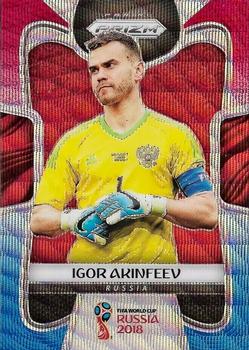 2018 Panini Prizm FIFA World Cup - Red & Blue Wave Prizm #163 Igor Akinfeev Front