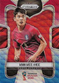 2018 Panini Prizm FIFA World Cup - Red & Blue Wave Prizm #188 Kee-hee Kim Front