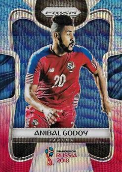 2018 Panini Prizm FIFA World Cup - Red & Blue Wave Prizm #218 Anibal Godoy Front