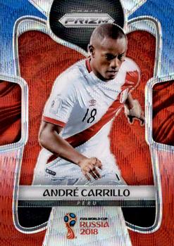 2018 Panini Prizm FIFA World Cup - Red & Blue Wave Prizm #293 Andre Carrillo Front