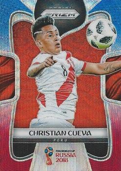 2018 Panini Prizm FIFA World Cup - Red & Blue Wave Prizm #295 Christian Cueva Front