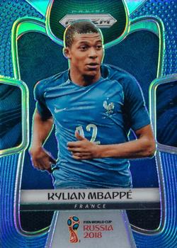 2018 Panini Prizm FIFA World Cup - Blue Prizm #80 Kylian Mbappé Front
