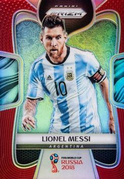 2018 Panini Prizm FIFA World Cup - Red Prizm #1 Lionel Messi Front