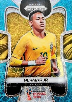 2018 Panini Prizm FIFA World Cup - Light Blue Lazer Prizm #25 Neymar Jr Front