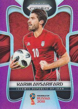2018 Panini Prizm FIFA World Cup - Purple Prizm #113 Karim Ansarifard Front