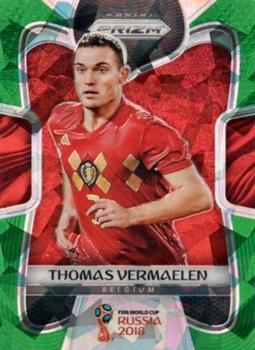 2018 Panini Prizm FIFA World Cup - Green Crystals Prizm #18 Thomas Vermaelen Front
