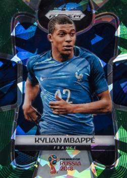 2018 Panini Prizm FIFA World Cup - Green Crystals Prizm #80 Kylian Mbappé Front
