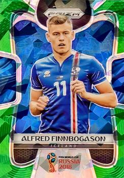 2018 Panini Prizm FIFA World Cup - Green Crystals Prizm #101 Alfred Finnbogason Front