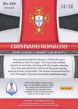 2018 Panini Prizm FIFA World Cup - Camo Prizm #154 Cristiano Ronaldo Back