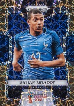 2018 Panini Prizm FIFA World Cup - Gold Lazer Prizm #80 Kylian Mbappé Front