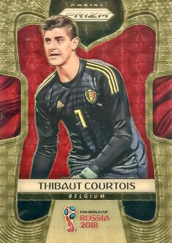 2018 Panini Prizm FIFA World Cup - Gold Power Prizm #21 Thibaut Courtois Front