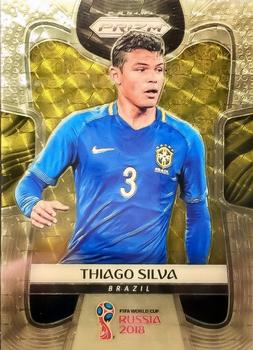 2018 Panini Prizm FIFA World Cup - Gold Power Prizm #27 Thiago Silva Front
