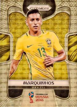 2018 Panini Prizm FIFA World Cup - Gold Power Prizm #30 Marquinhos Front