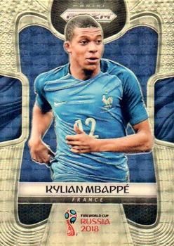 2018 Panini Prizm FIFA World Cup - Gold Power Prizm #80 Kylian Mbappé Front