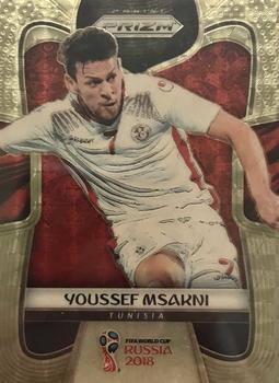 2018 Panini Prizm FIFA World Cup - Gold Power Prizm #291 Youssef Msakni Front