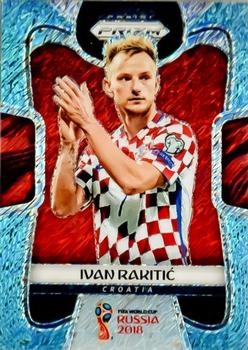 2018 Panini Prizm FIFA World Cup - Blue Shimmer Prizm (First Off The Line) #228 Ivan Rakitic Front