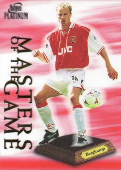 1999 Futera Platinum Arsenal Masters of the Game #NNO Dennis Bergkamp Front