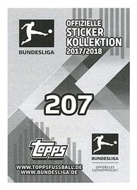 2017-18 Topps Offizielle Sticker Kollektion #207 Fabian Johnson Back