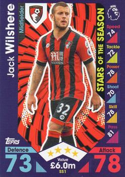 2016-17 Topps Match Attax Premier League Extra - Stars of the Season #SS1 Jack Wilshere Front