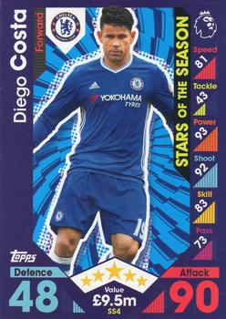 2016-17 Topps Match Attax Premier League Extra - Stars of the Season #SS4 Diego Costa Front