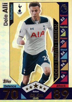 2016-17 Topps Match Attax Premier League Extra - Limited Edition - Gold #LE4G Dele Alli Front