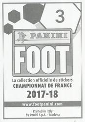 2017-18 Panini FOOT #3 Mathieu Bodmer Back