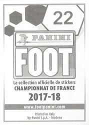 2017-18 Panini FOOT #22 Christophe Pélissier Back