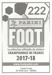 2017-18 Panini FOOT #222 Valère Germain Back
