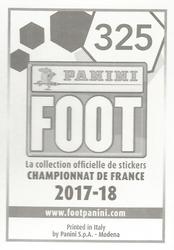 2017-18 Panini FOOT #325 Samuel Moutoussamy Back