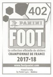 2017-18 Panini FOOT #402 Yoann Gourcuff Back