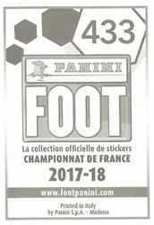2017-18 Panini FOOT #433 Loïs Diony Back