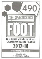 2017-18 Panini FOOT #490 Pascal Dupraz Back