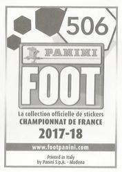 2017-18 Panini FOOT #506 Stéphane Darbion Back