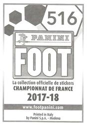 2017-18 Panini FOOT #516 Jean-Louis Garcia Back