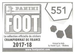 2017-18 Panini FOOT #551 Action Back